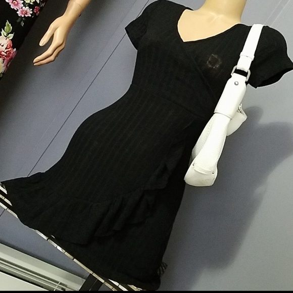 Dresses & Skirts - Little Black Dress Faux Wrap